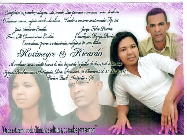 Convite de Casamento