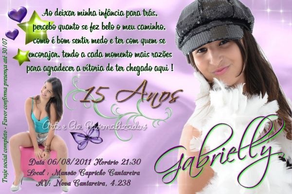 Convite de 15 Anos